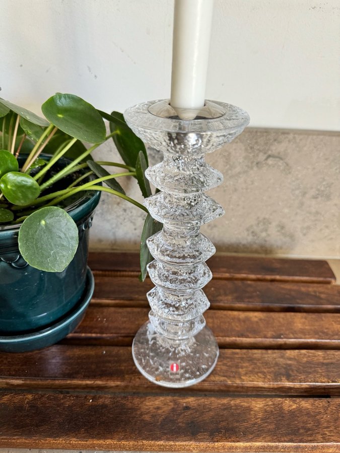 Iittala Festivo Timo Sarpaneva Ljusstake 6 ringar Ettikettmärkt 50-tal 60 Retro