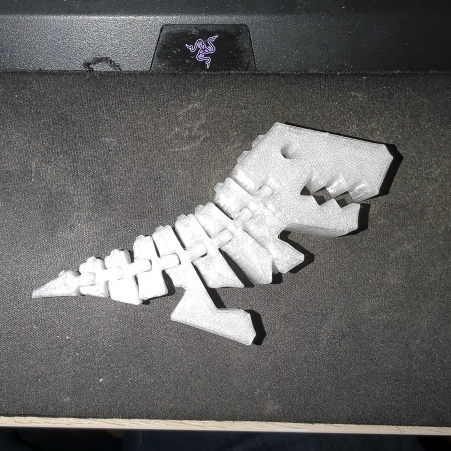 3D-printad dinosaurieskelett