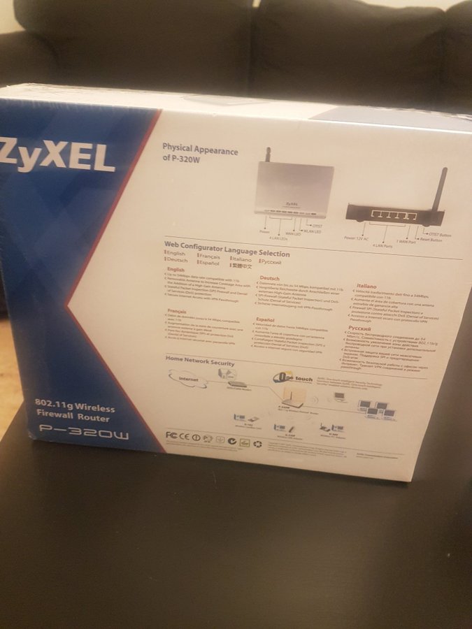 Zyxel P-320W 802.11g Trådlös Brandväggsrouter