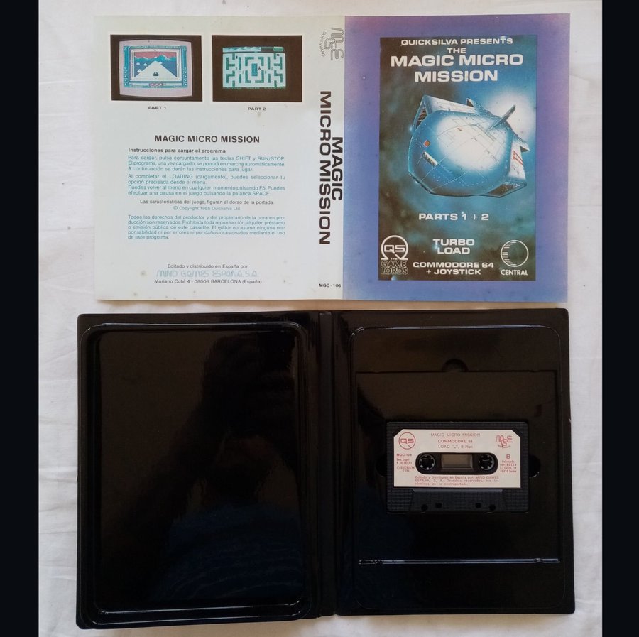 Magic Micro Mission (Mind Games - Quicksilva) ->TESTAD<- Commodore 64 / C64 Spel