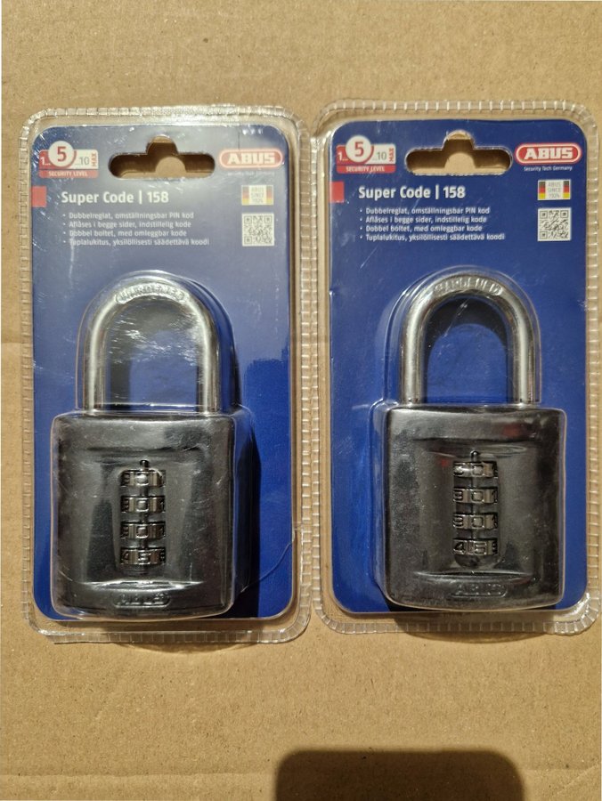 ABUS Super Code 158 Lås