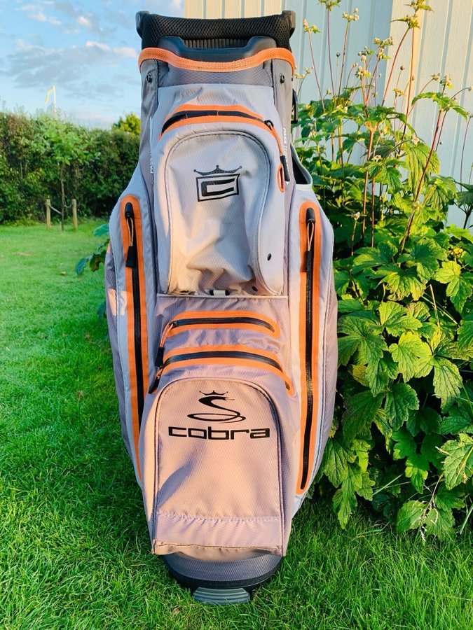 Cobra UltraDry Cart Bag Vagnbag Golfbag Vattentät Grå Orange