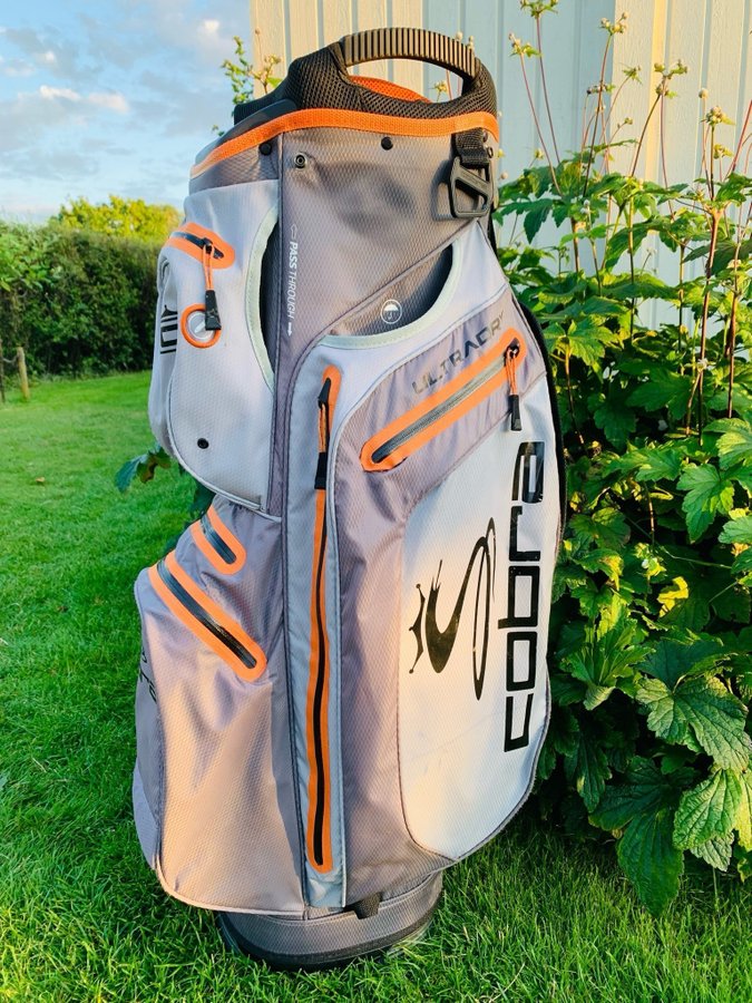 Cobra UltraDry Cart Bag Vagnbag Golfbag Vattentät Grå Orange