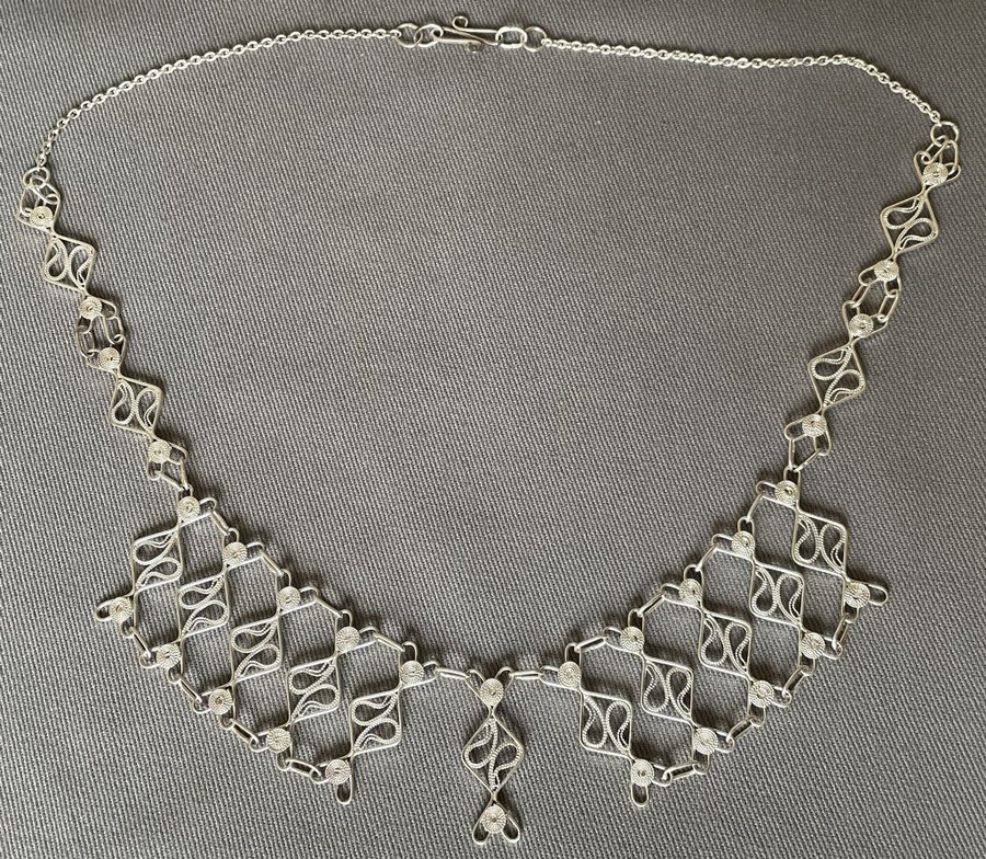 Silverhalsband Stämplat