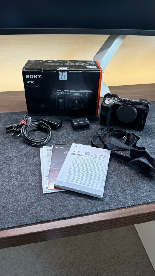 Sony a7c med Cage, endast 3586 shutter count