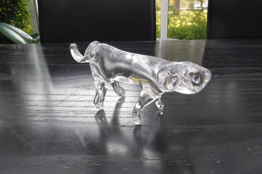 Glasfigur 19 cm lång