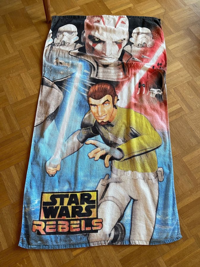 Klassisk frotté dusch handduk STAR WARS REBELS ca 70x128 cm