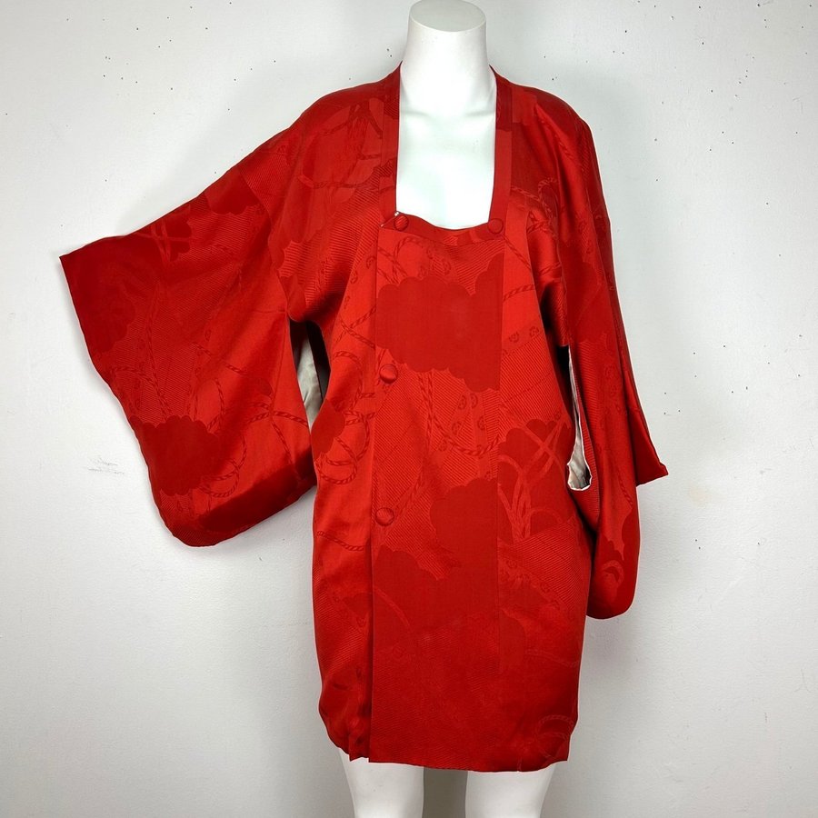 Vintage Japanese silk kimonos Hanori jacket