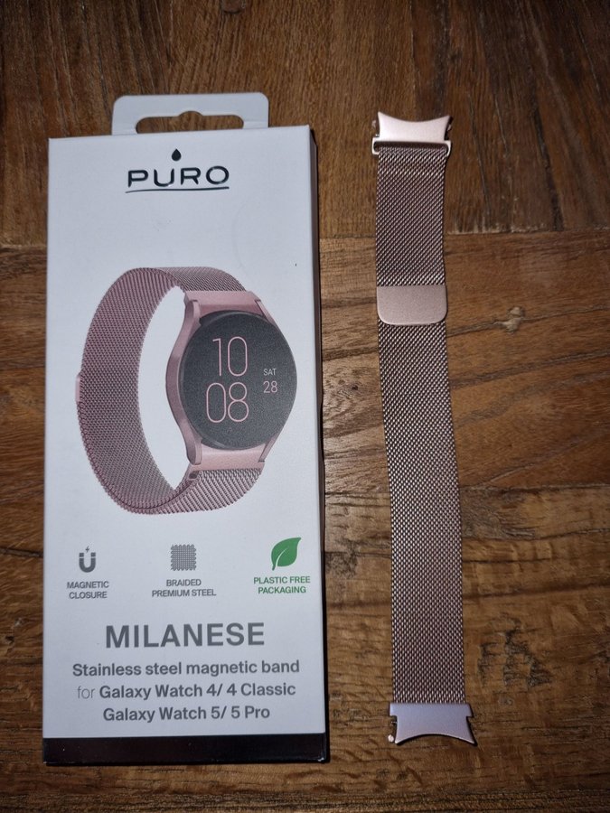 Klockarmband roséguld till Samsung Galaxy Watch 4/5