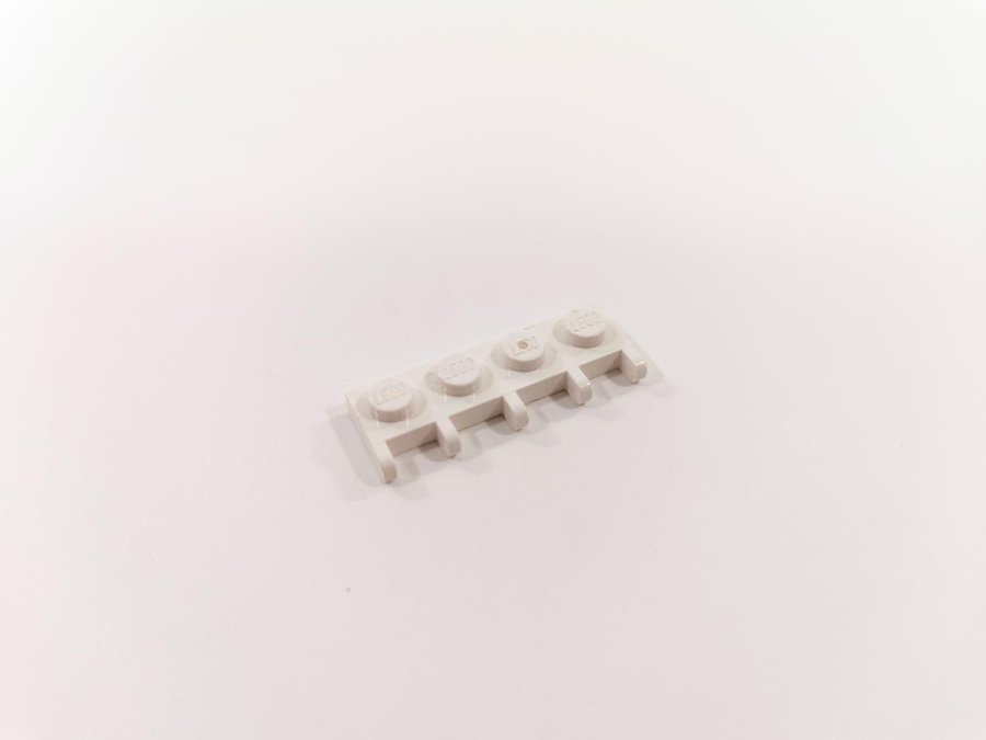 Lego - hinge - ledad - fäste - del till lucka tak - 1x4 - part 4315 - vit