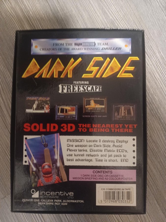 Dark Side - Freescape (Commodore 64)