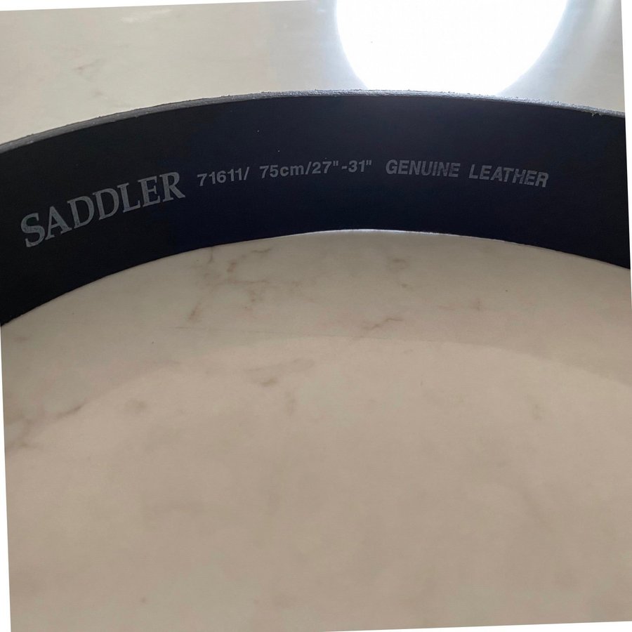 ***Skinnbälte från Saddler strl 75cm***