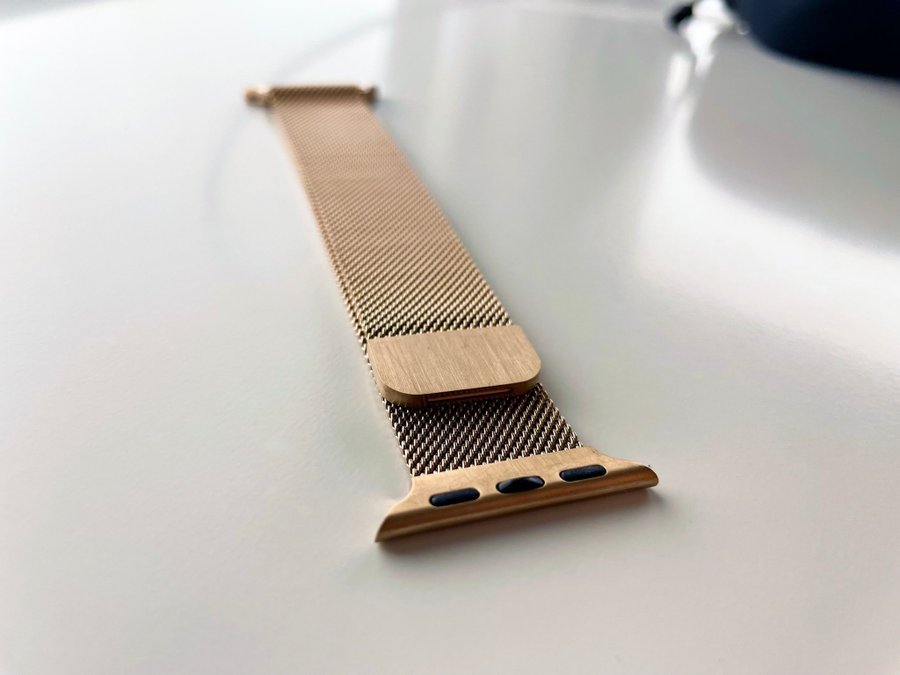 Apple Watch Band Milanese Loop Metall Rose Gold | Series 3-8 Strl 38 40 41 mm