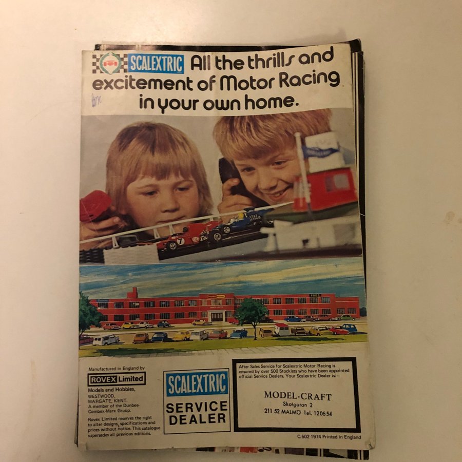 Scalextric kataloger - 15:e, 18:e och 1973 års upplagor