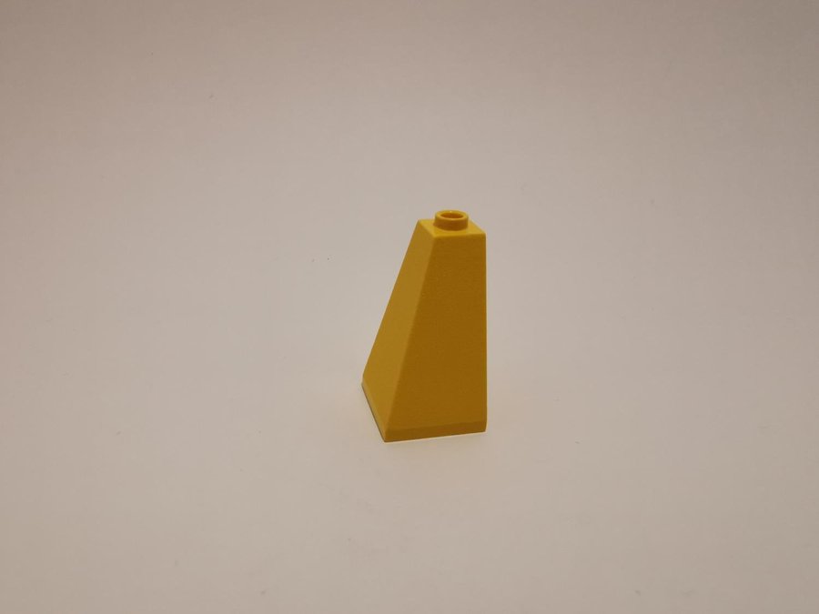 Lego - sned - slope - hörn - 2x2x3 75 - part 3685 - gul