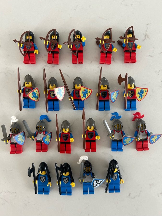 LEGO lion black Falcon knights castle slott riddare Minifigurer gubbar classic