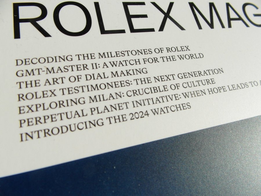 Rolex collection 2023-2024 + Rolex Magazin 2024/2025 upplaga 12 - Båda helt nya