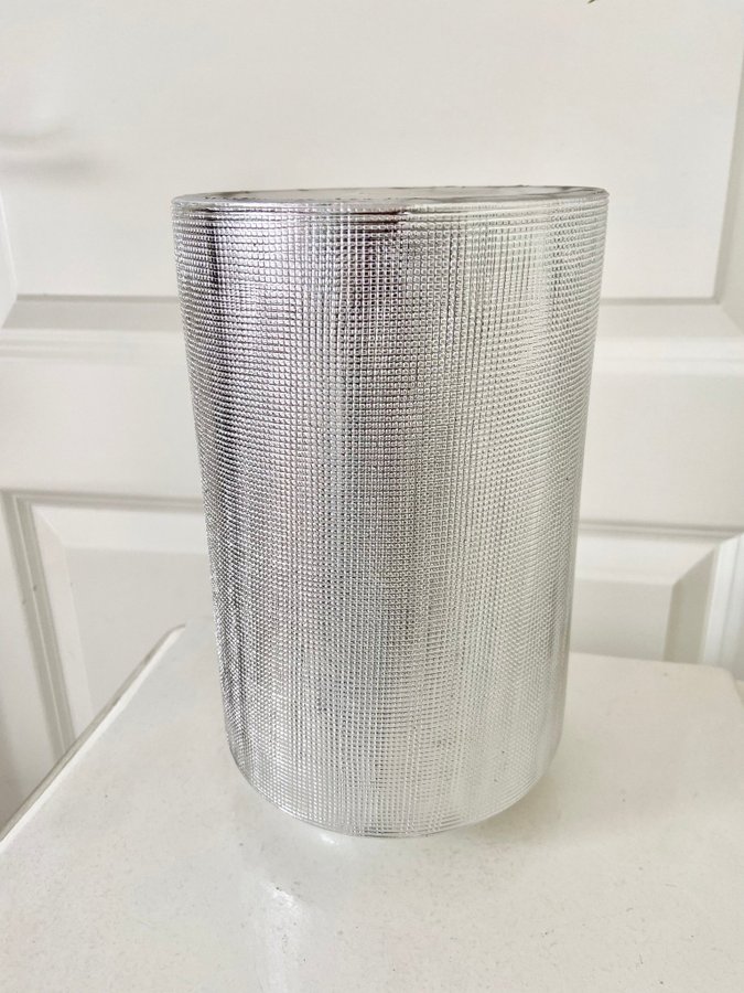 Vas 22,5 cm Silver Cylinder Blank ZARA HOME Struktur mönster