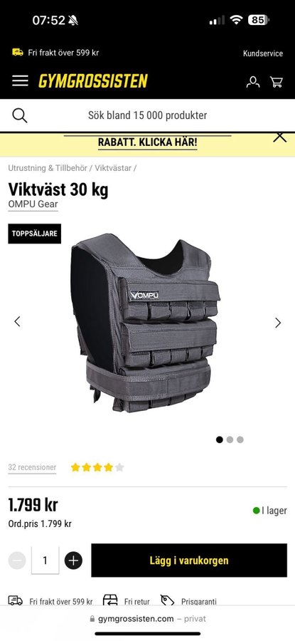 ViktVäst 30 kg