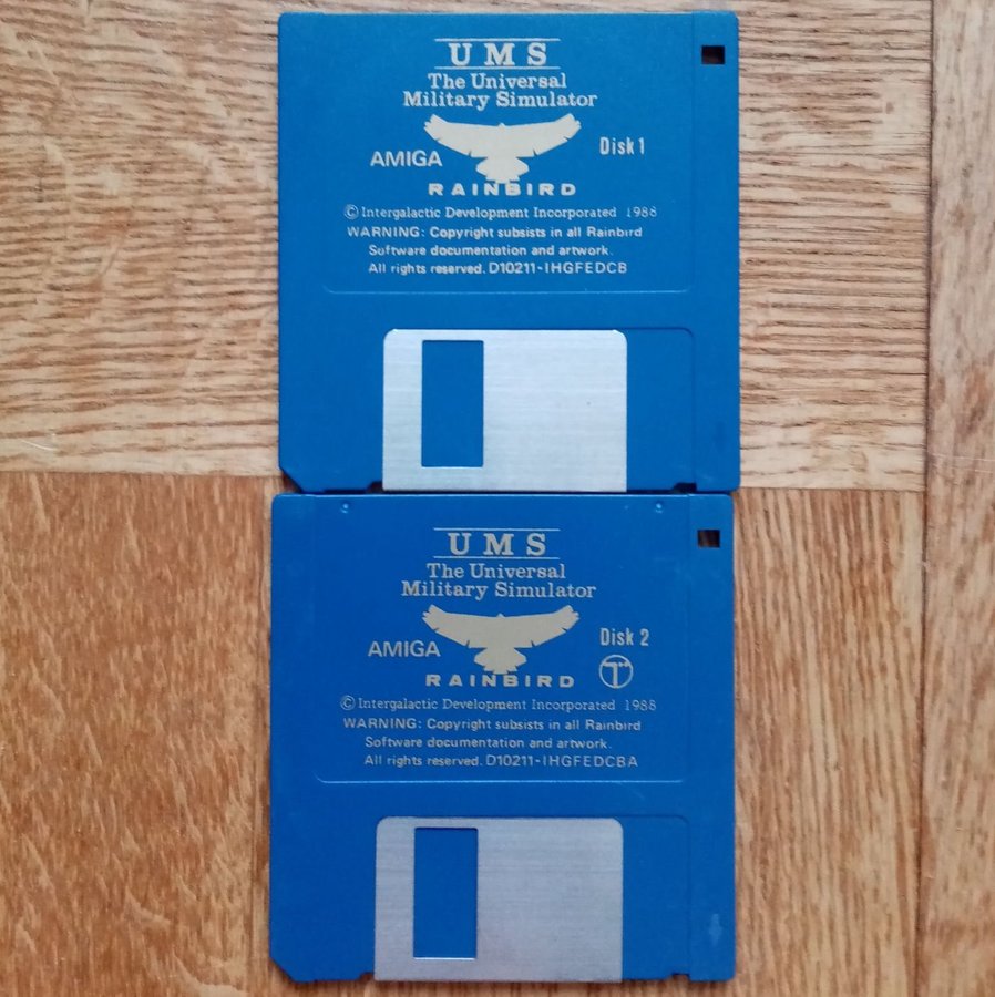 UMS - The Universal Military Simulator (Rainbird) - AMIGA - 2 x Lös Disk