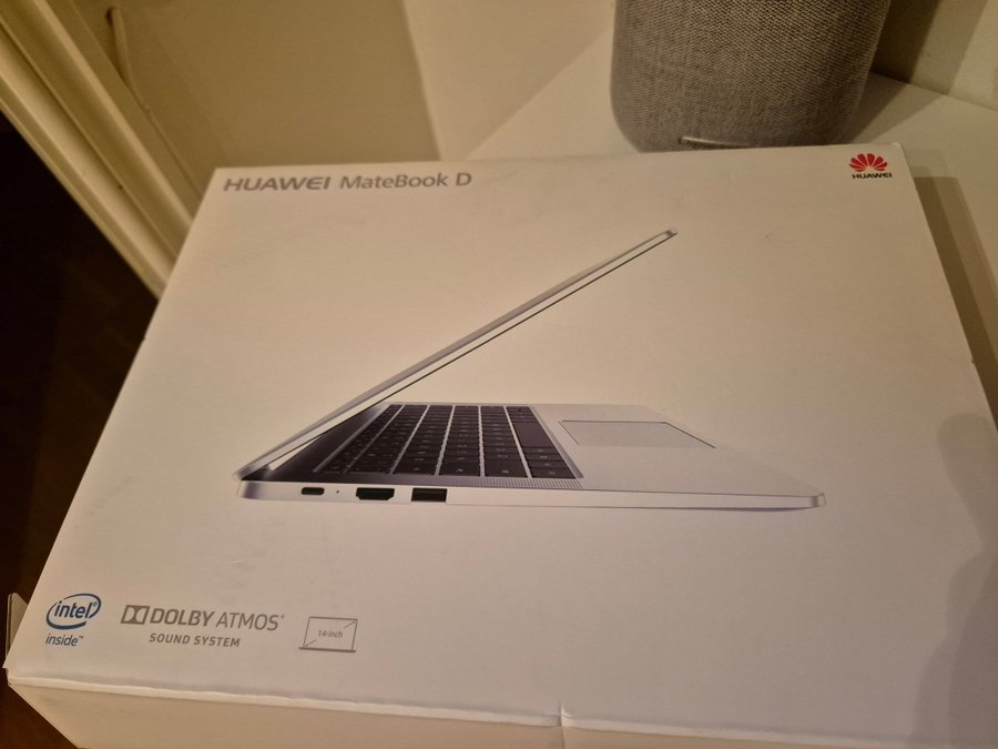 Huawei Matebook D Ram 8GB, 256GB minne.