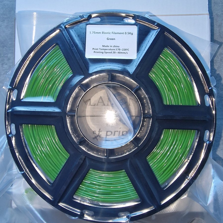 Tpu 96A Elastiskt Filament 0.5Kg Grön