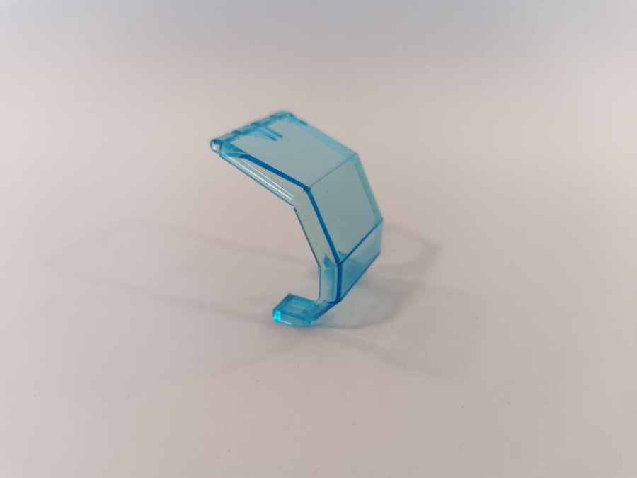 Lego - transparent - ruta - Windscreen - part 2483 - trans light blue - blå