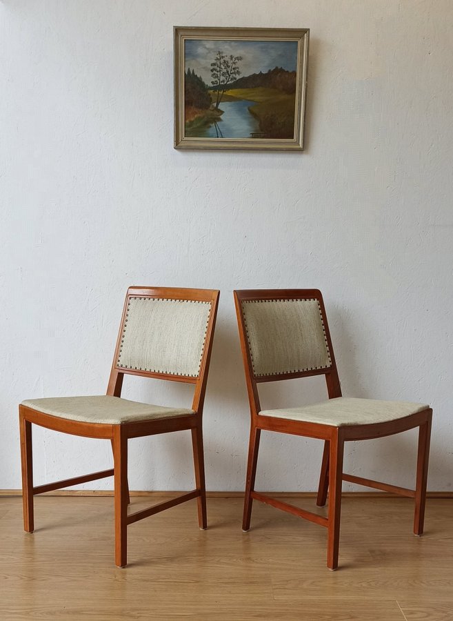 Chairs, 2 pcs, teak, Bertil Fridhagen, Bodafors, 70s .