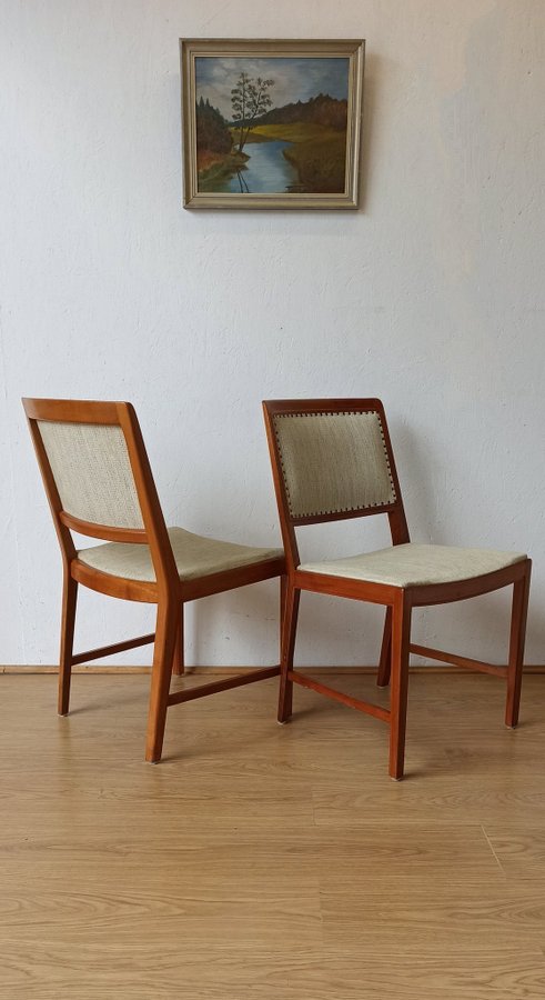 Chairs, 2 pcs, teak, Bertil Fridhagen, Bodafors, 70s .