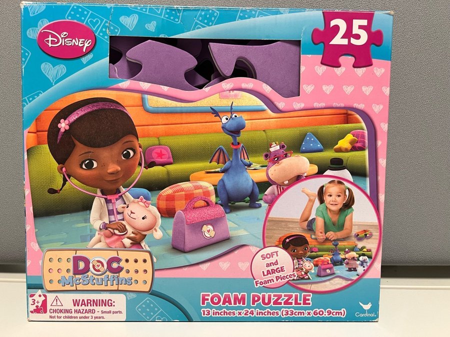 Doktor McStuffins mjukt pussel, 25 bitar