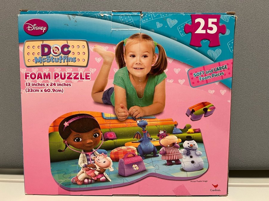 Doktor McStuffins mjukt pussel, 25 bitar