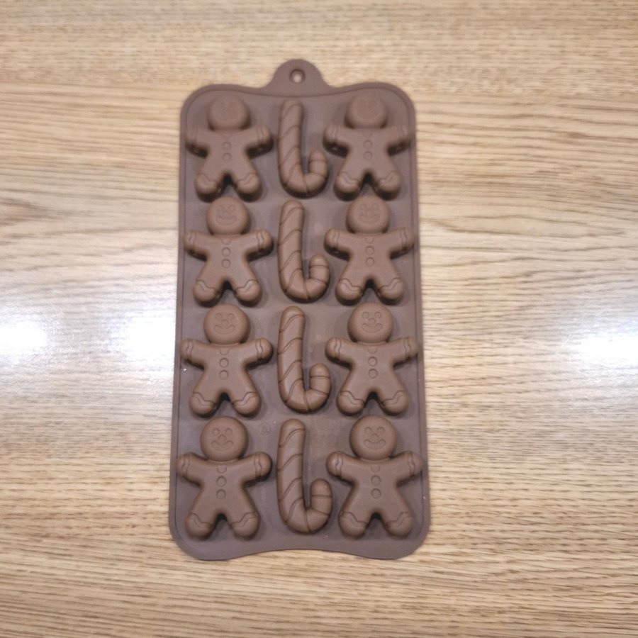 HELT NY! Chokladform Bakform Form Pepparkaksgubbar Silikon