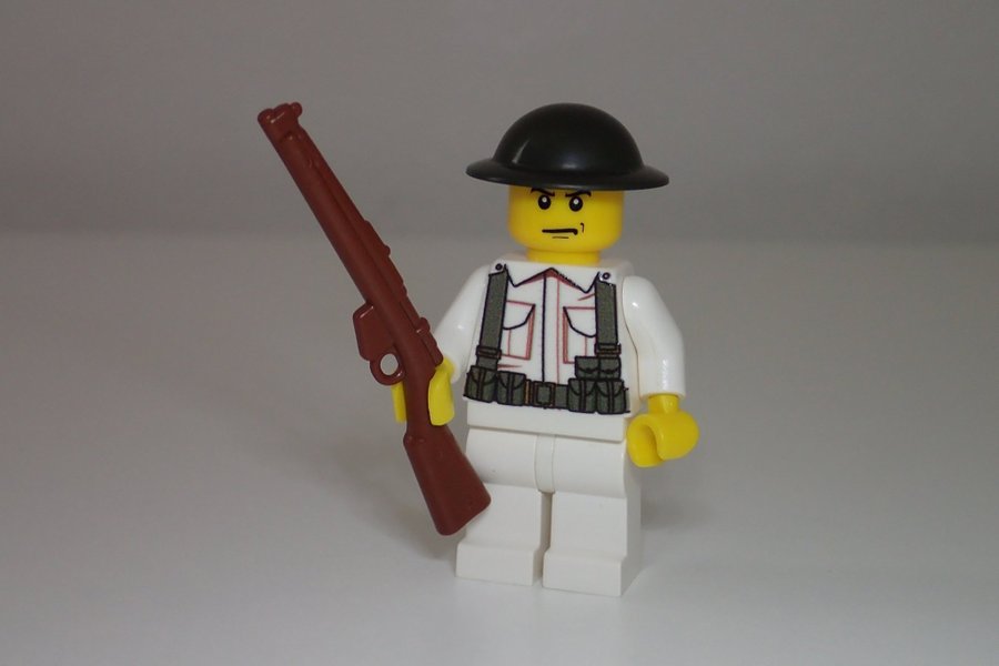 Custom LEGO minifigur - brittisk soldat