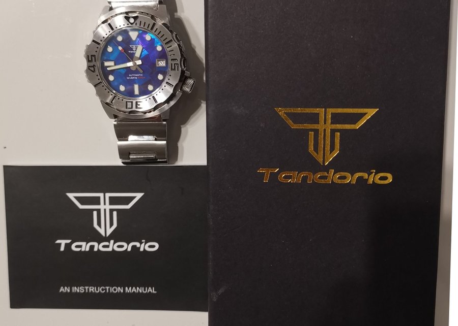 Tandorio Automatic Diver's 200m Safir-AR 42mm Japan NH35 Full Set