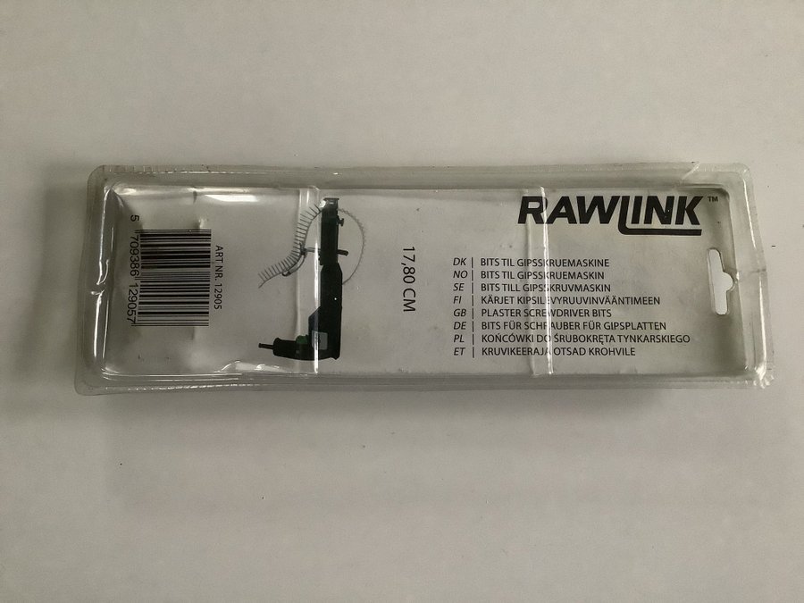 Nya 2st Bits till Gipsskruvmaskin Rawlink S2-steel 17.8cm långa