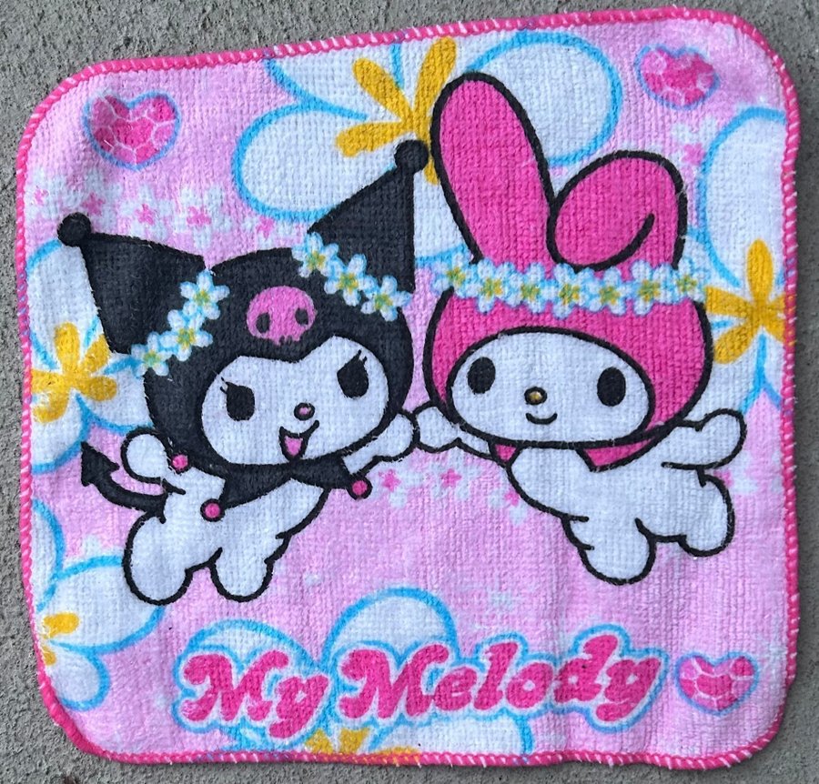 My Melody och Kuromi tvättlapp