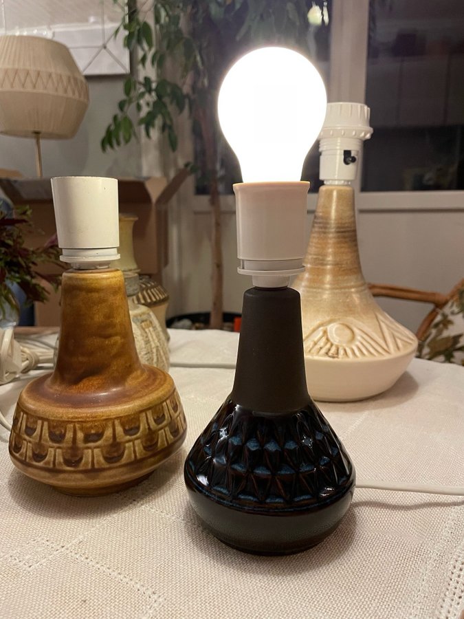 SÖHOLM SØHOLM keramik lampa Ny el Design Einar Johansen