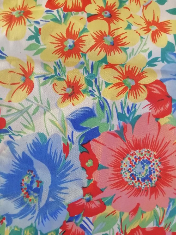 Vintage-Härlig Blommig scarf.