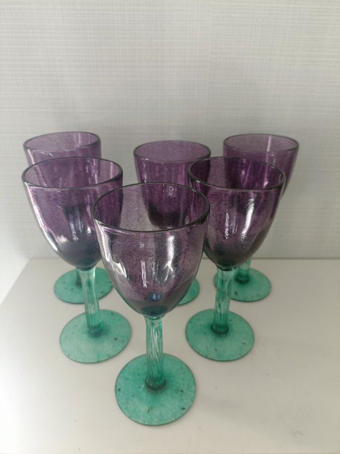 6 st Kosta Boda Pokalglas Design Gunnel Sahlin