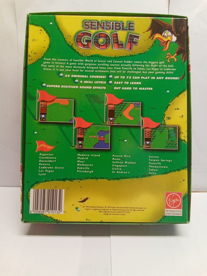 Sensible Golf big box Commodore Amiga