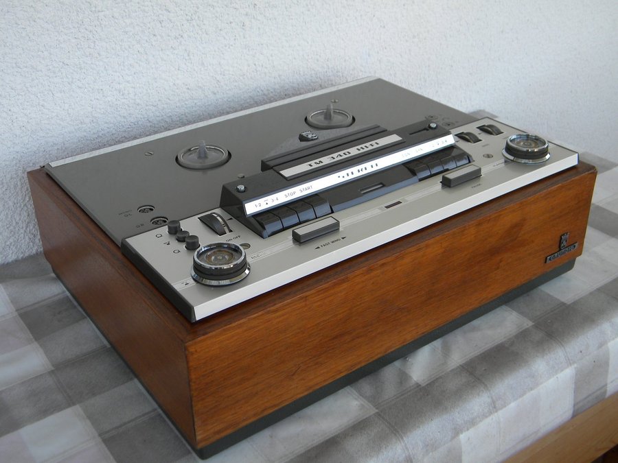 Rullbandspelare - Grundig - TM 340 - Hifi Stereo - 1960 tal - Bandspelare