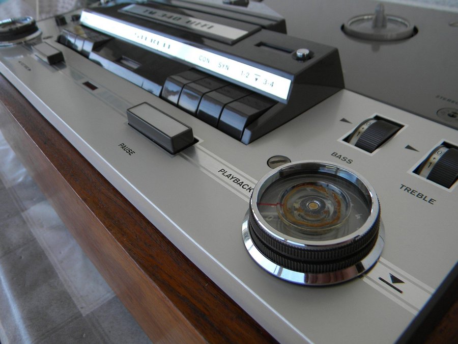 Rullbandspelare - Grundig - TM 340 - Hifi Stereo - 1960 tal - Bandspelare