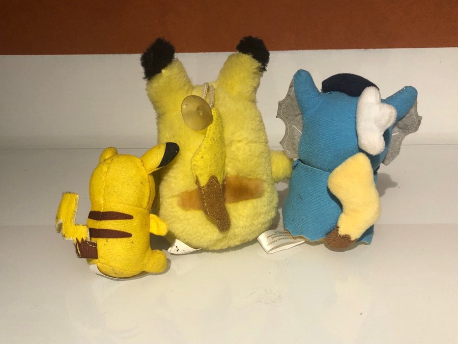 3 st Pokémon gosedjur plush Pikachu