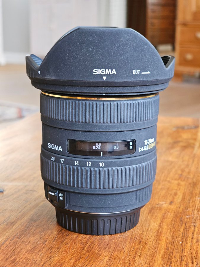 Sigma 10-20mm f/4-56 EX DG HSM Vidvinkel Zoom Objektiv (till Canon)