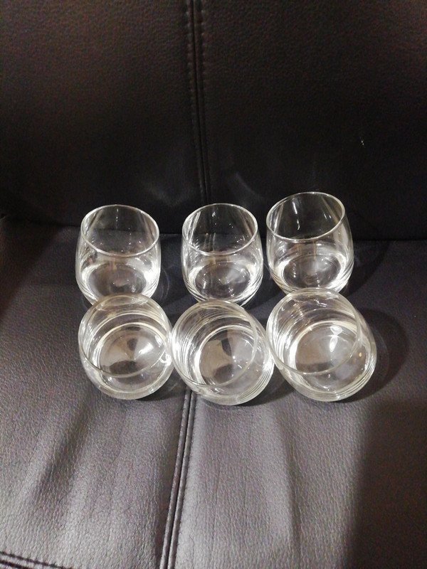 Whiskyglas med rundad botten, 6-pack