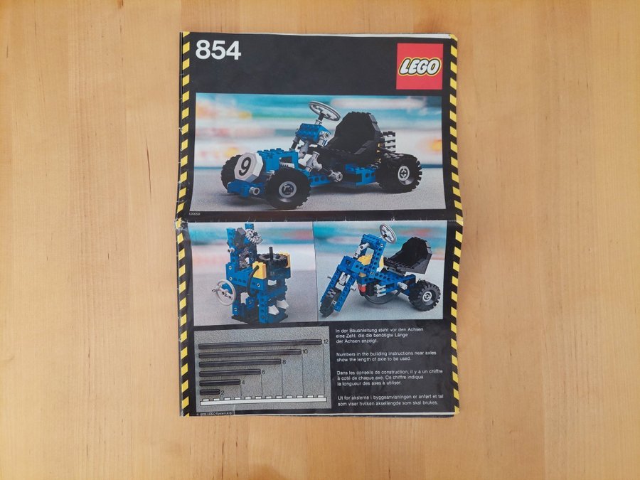 Bruksanvisning för Lego Technic 854 Go-kart