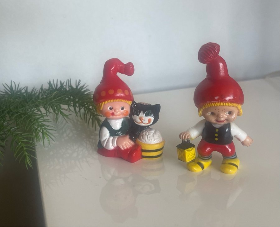 Julpojke med Katt / Julpojke med Lykta / Karen Kjaersgaard Tomte