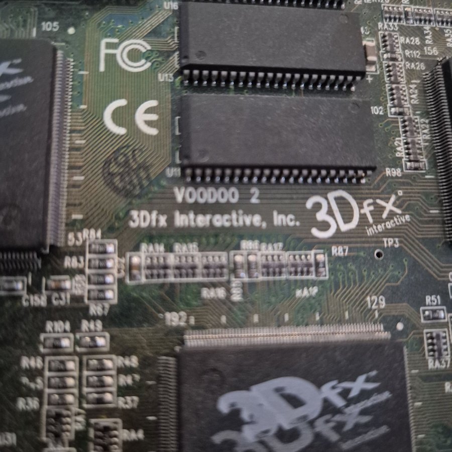 Retro 3dfx Voodoo 2 Grafikkort