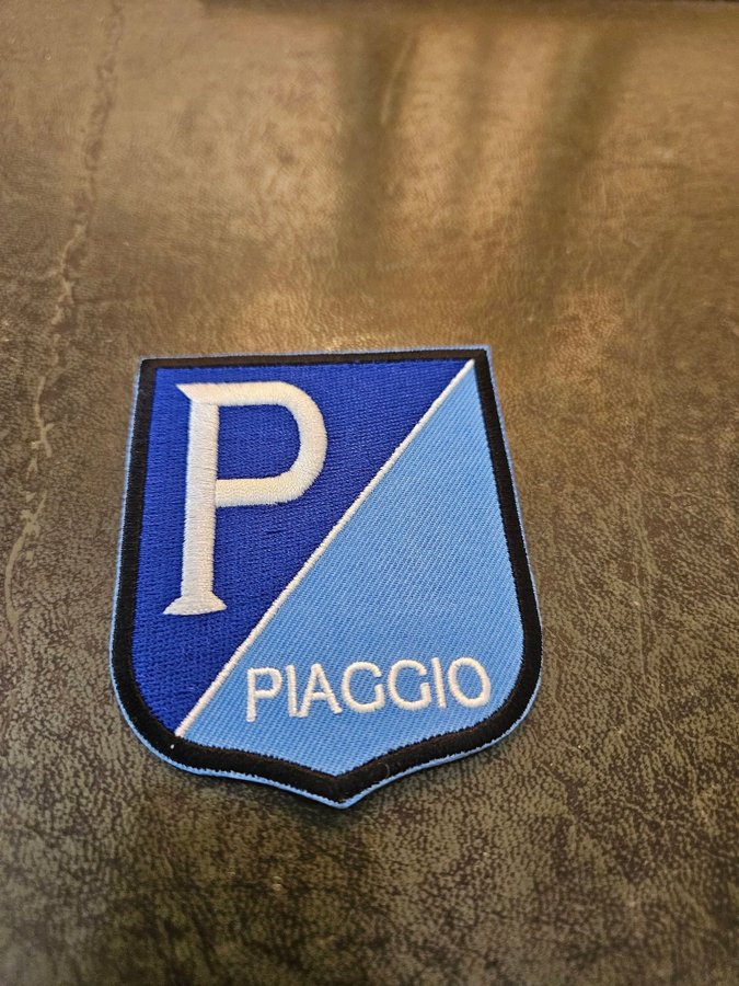 Patch Tygmärke Piaggio Scooter Italien Vespa Ciao