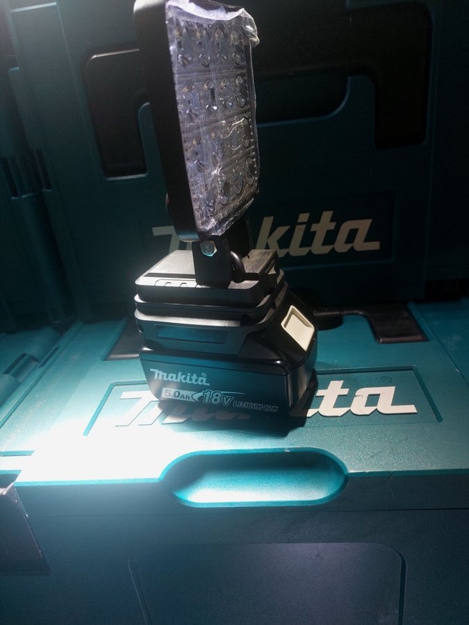 LED-arbetslampa för Makita 18v batteri